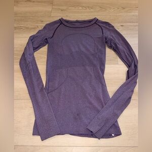 ✨ RARE Lululemon OG Swiftly Tech LS 1.0 Heathered Purple 4